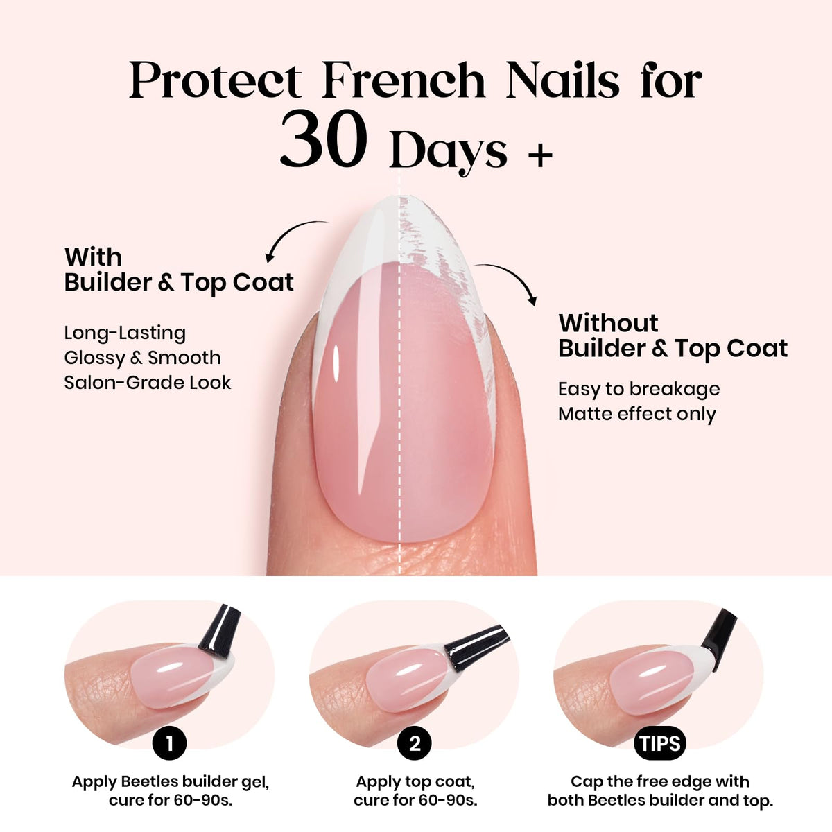 Lifestyle scene with Beetles Press On Nails applied