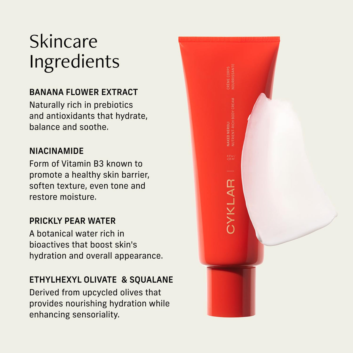 Lifestyle scene with CYKLAR body cream