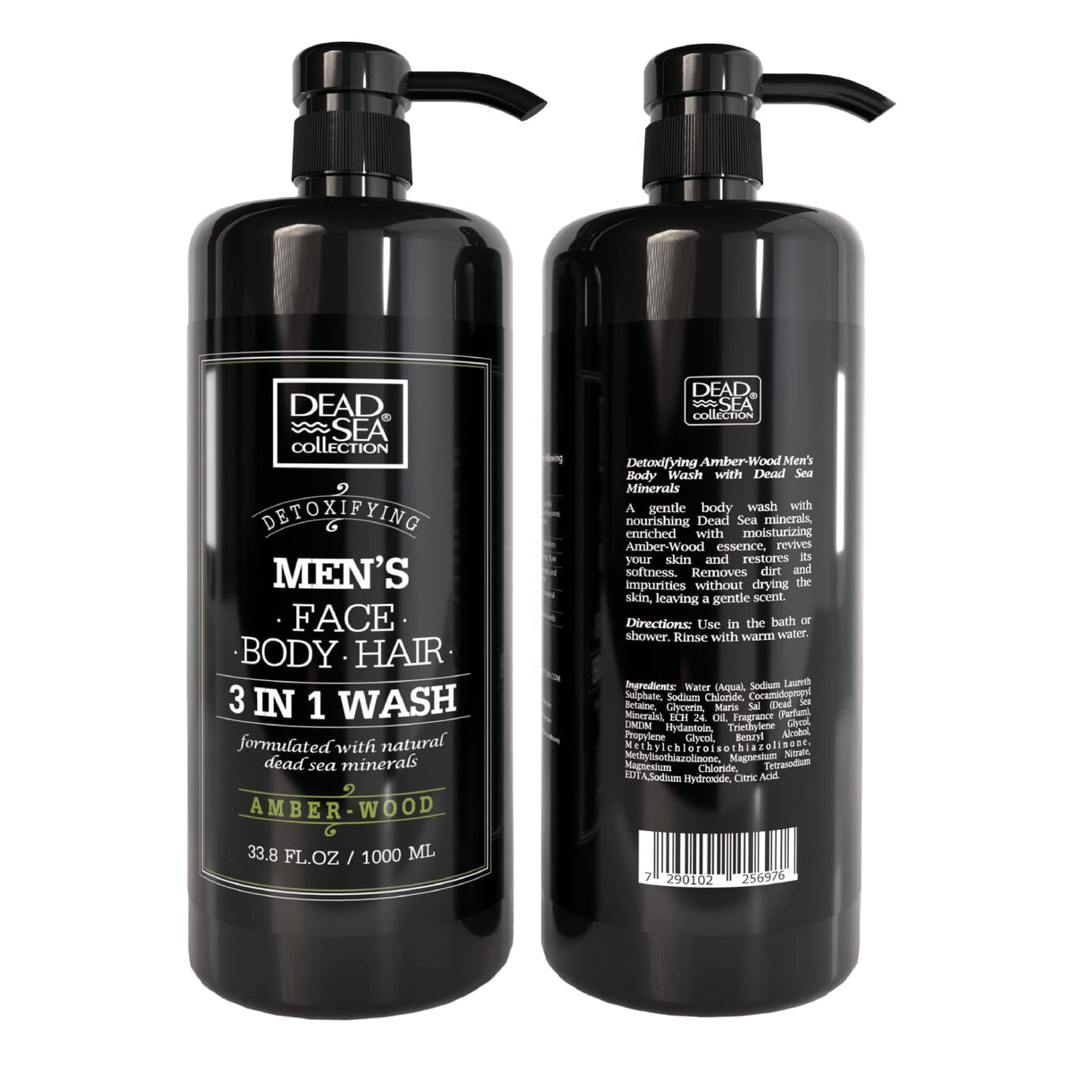 Lifestyle scene with Dead Sea Collection Amber Wood Men’s Body Wash