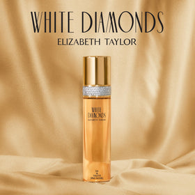 Lifestyle scene with Elizabeth Taylor White Diamonds Gift Set