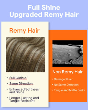 Lifestyle scene with Full Shine extensions styled