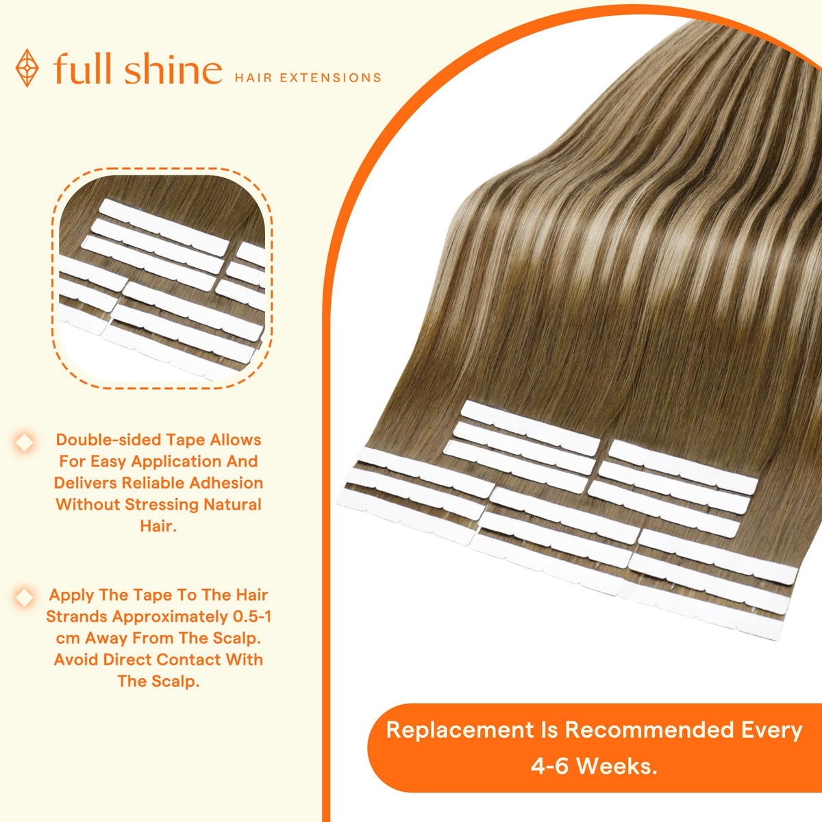 Lifestyle scene with Full Shine Hair Extensions styled