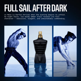 Lifestyle scene with Jean Paul Gaultier Le Male Le Parfum