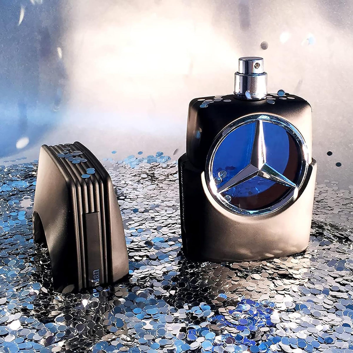 Lifestyle scene with Mercedes Benz Man Eau de Toilette