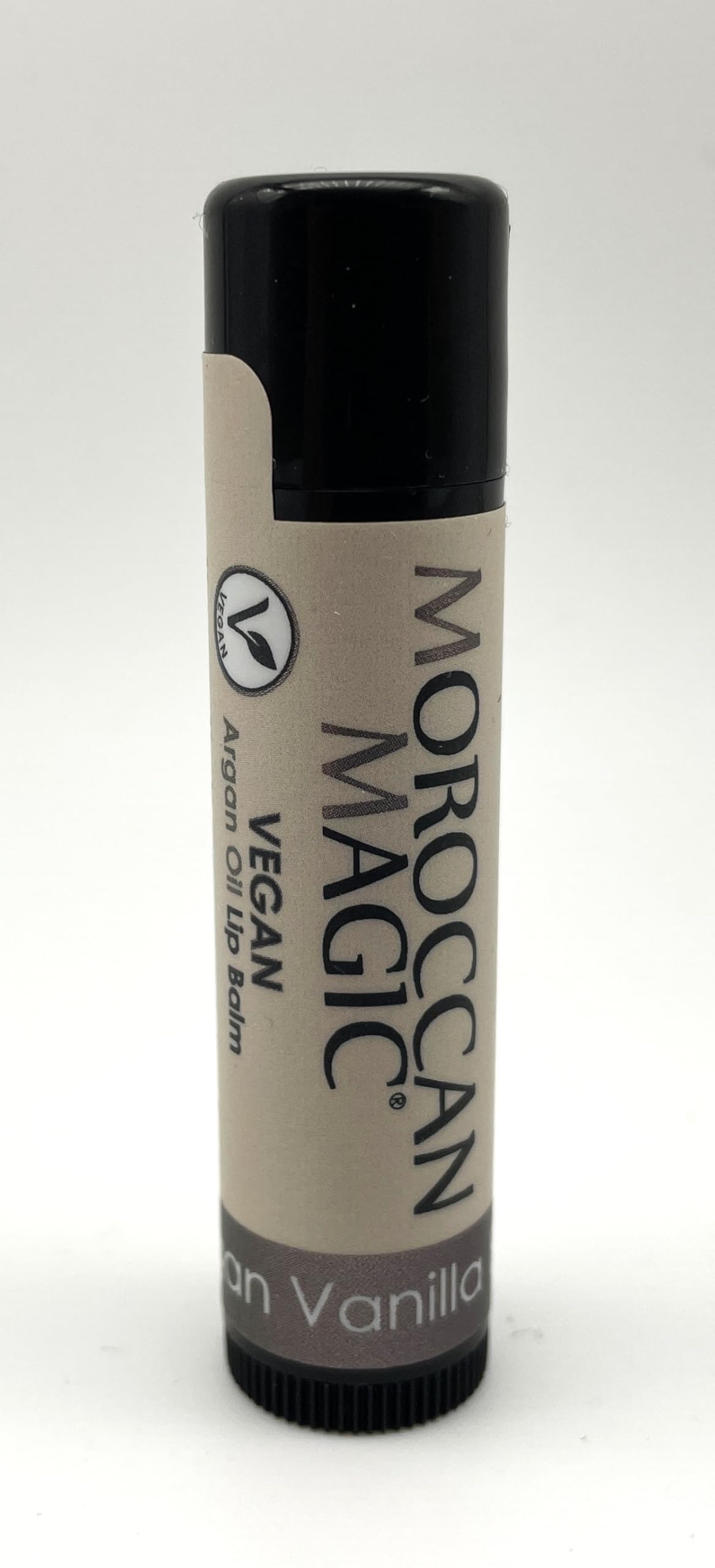 Lifestyle scene with Moroccan Magic Vegan Vanilla Lip Balm