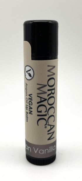 Lifestyle scene with Moroccan Magic Vegan Vanilla Lip Balm