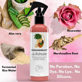 Lifestyle scene with PRIDE AND BEAUTY No More Itch Spray in use