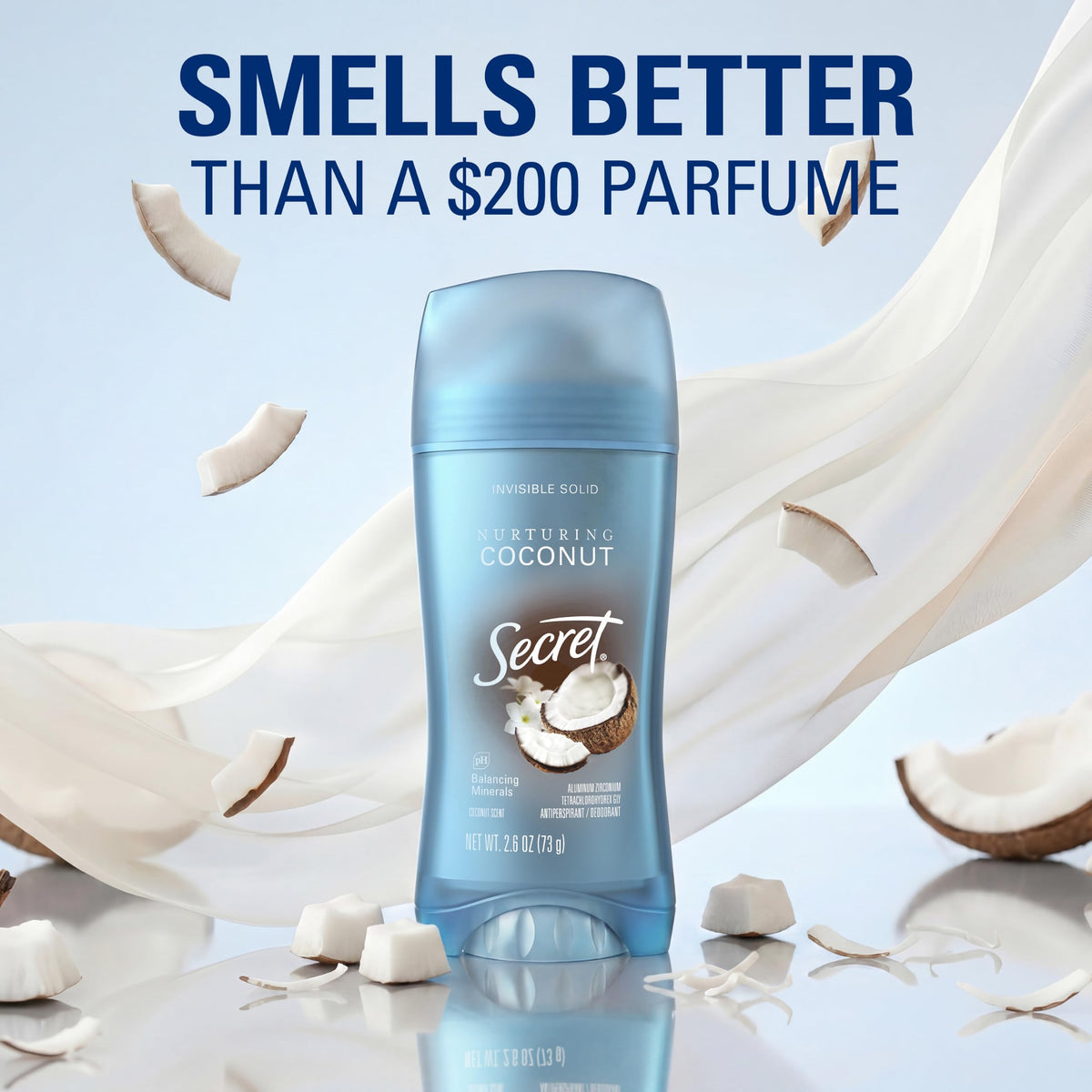 Lifestyle scene with Secret Fresh Antiperspirant Deodorant in bathroom