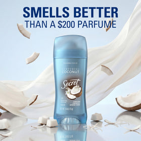 Lifestyle scene with Secret Fresh Antiperspirant Deodorant in bathroom