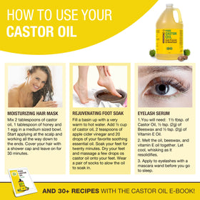 Lifestyle scene with Seven Minerals Castor Oil in a beauty setup