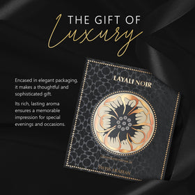 Lifestyle scene with Swiss Arabian Layali Noir Tonka Oil