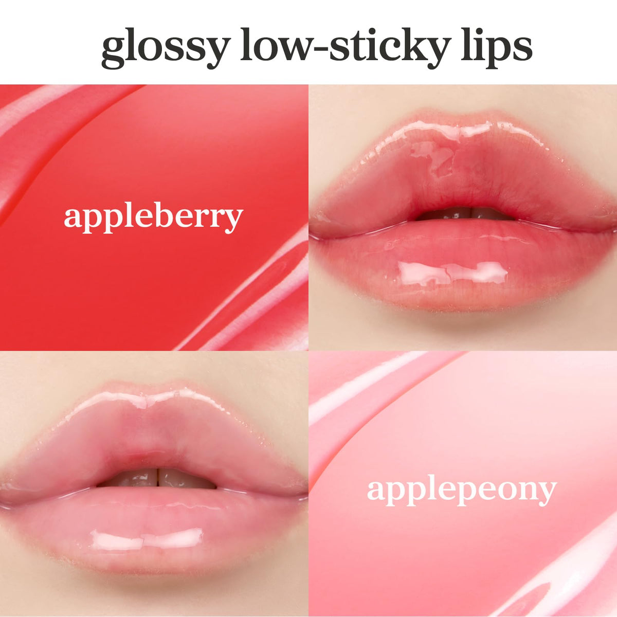 Lifestyle shot of a person applying NOONI lip gloss outdoors