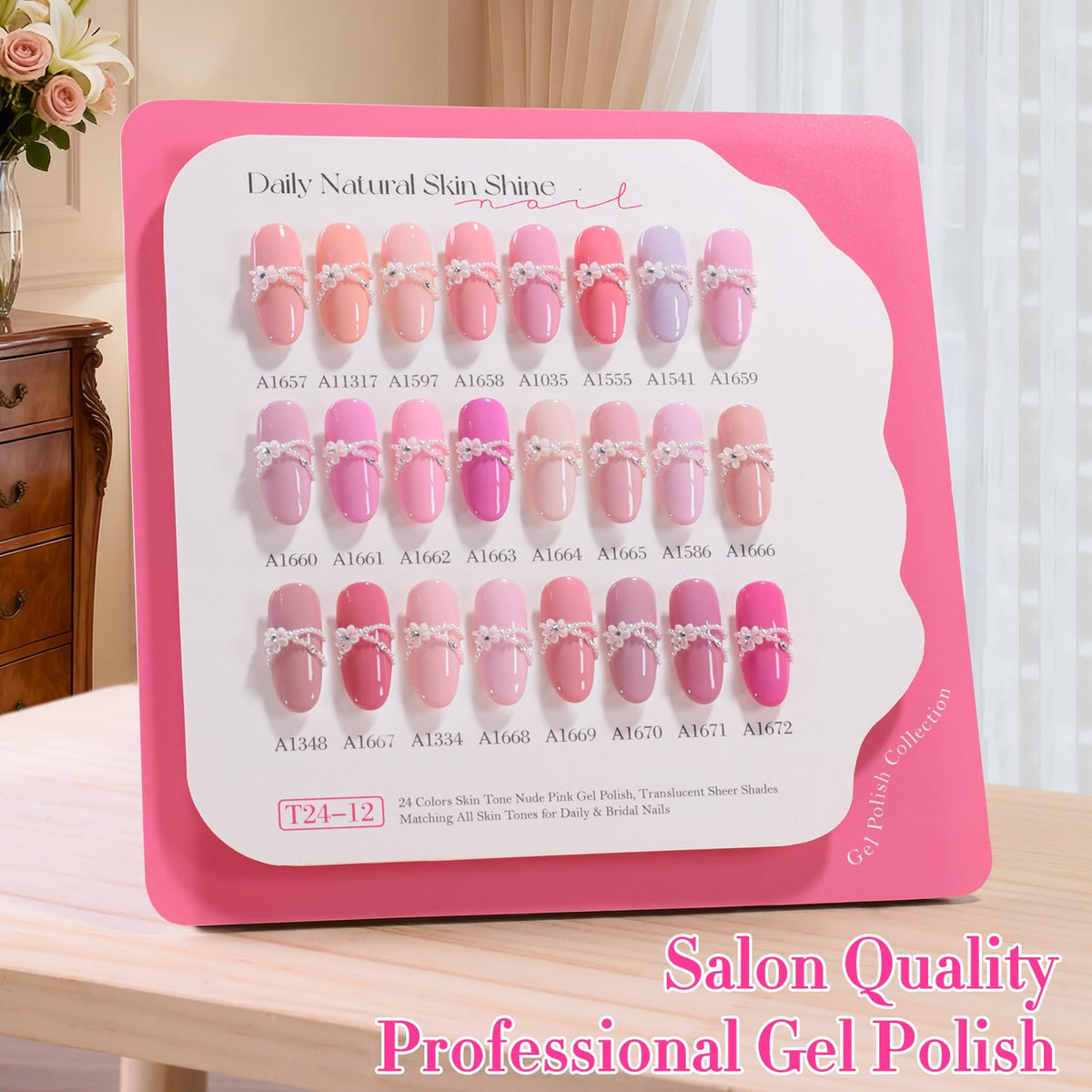 Lifestyle shot of a woman doing her nails with Double Rhythm gel polish
