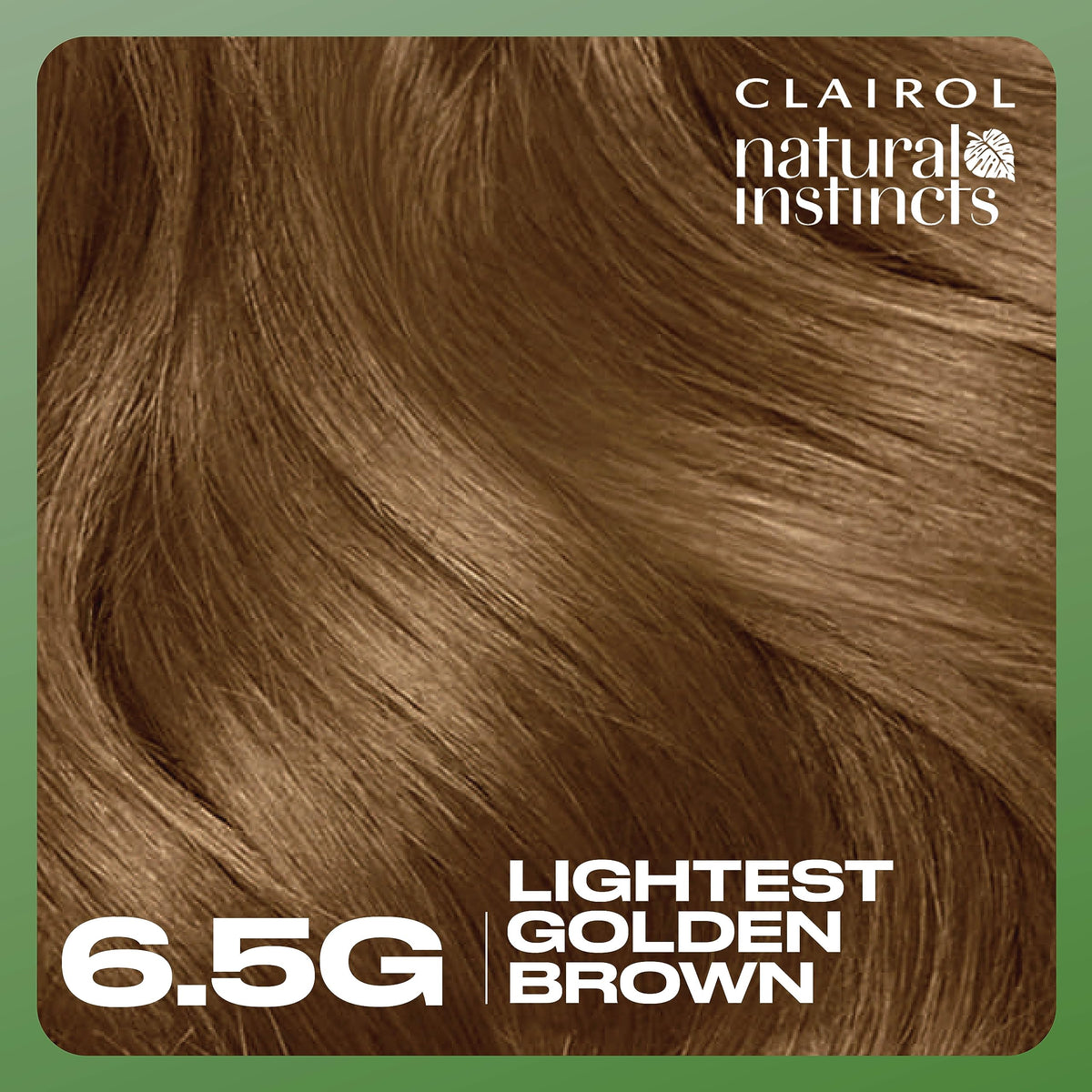 Lifestyle shot of a woman with shiny hair using Clairol Natural Instincts