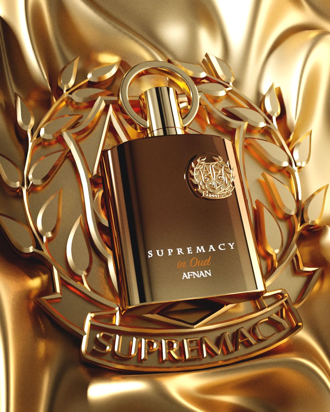 Lifestyle shot of Afnan Supremacy in Oud on vanity