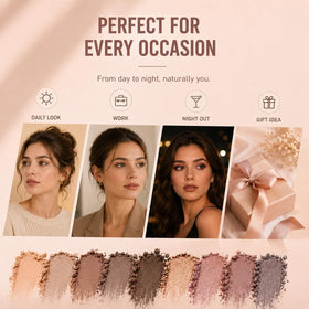 Lifestyle shot of BOLOPER eyeshadow palette in use