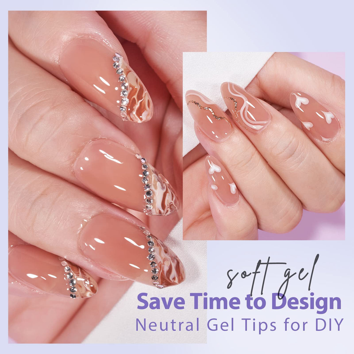 Lifestyle shot of BTArtbox Brown Press On Nails in use during gardening