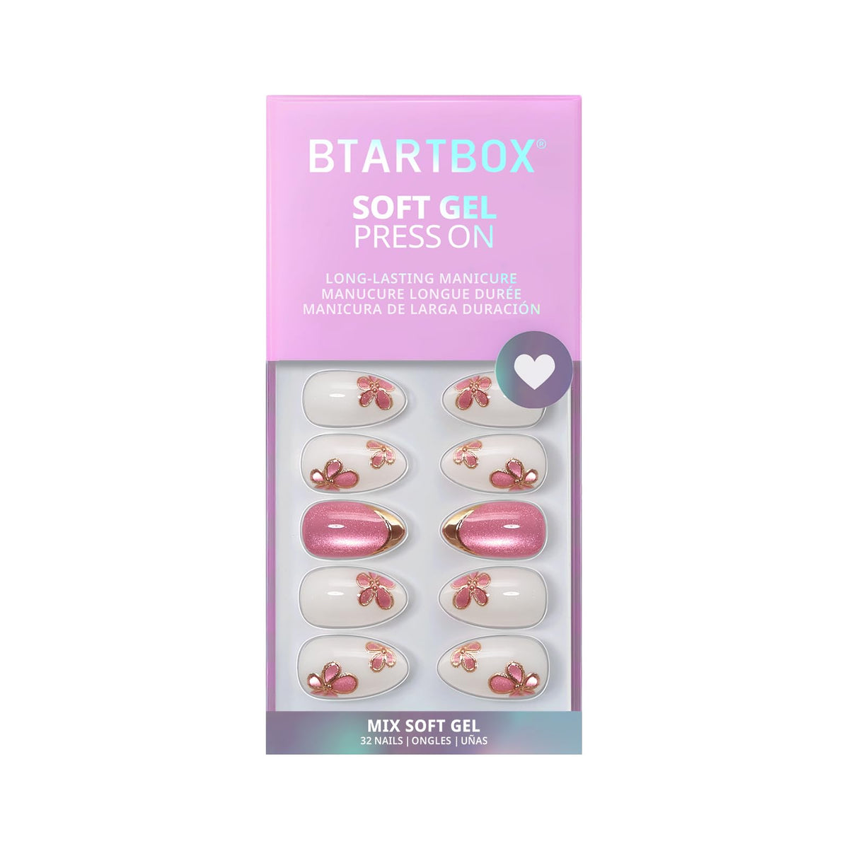 Lifestyle shot of BTArtbox Press On Nails being worn