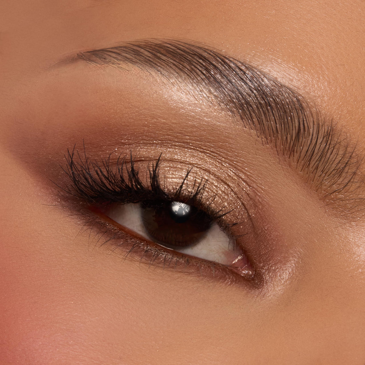 Lifestyle shot of ColourPop Deja Brew Eyeshadow Palette in use
