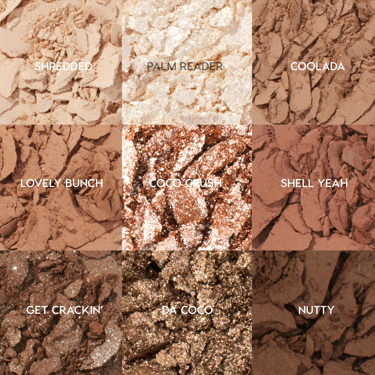 Lifestyle shot of ColourPop Going Coconuts Eyeshadow Palette in use