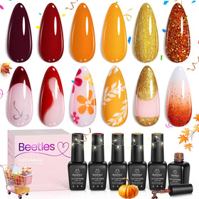Lifestyle shot of hands with Beetles gel polish applied