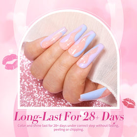 Lifestyle shot of hands with colourful nails using Born Pretty gel polish