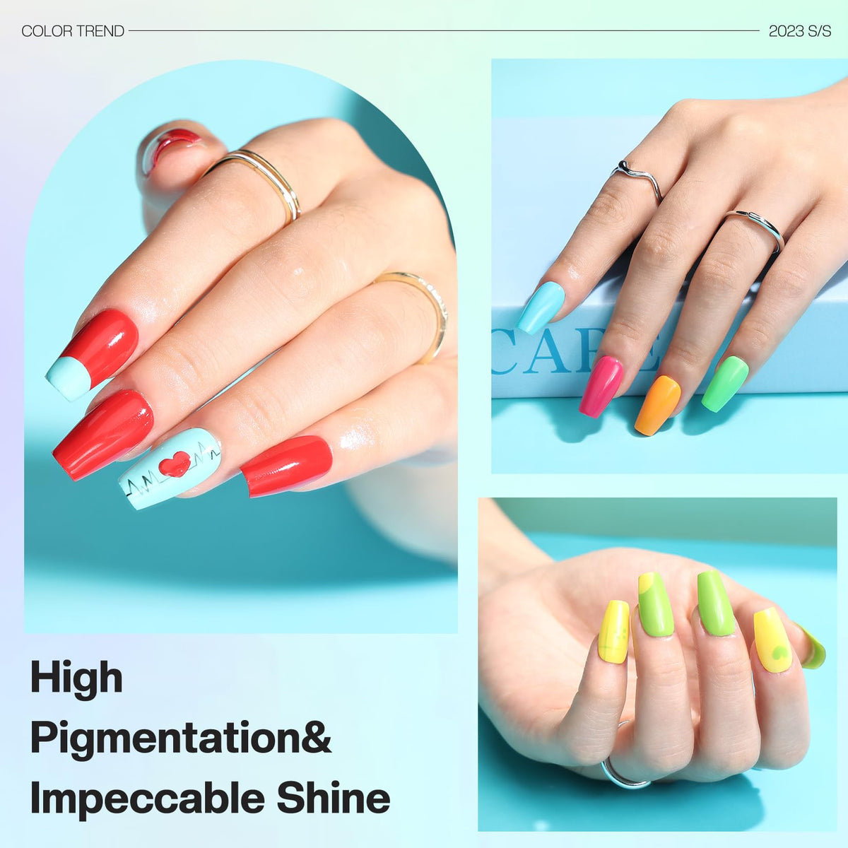 Lifestyle shot of hands with Morovan nail polish applied
