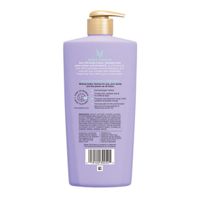 Lifestyle shot of Jergens Lavender Dreams lotion in a bathroom