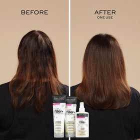 Lifestyle shot of John Frieda ULTRAfiller+ Thickening Shampoo in bathroom