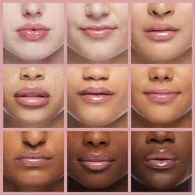 Lifestyle shot of Lip Smacker gloss set on a vanity table