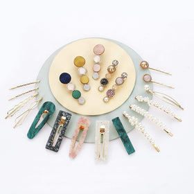 Lifestyle shot of Mehayi hair clips in use