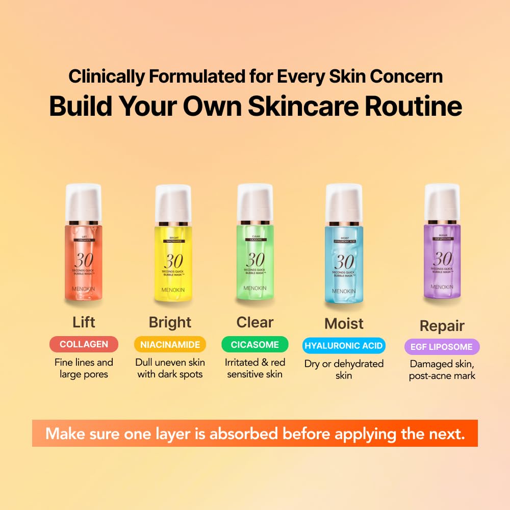 Lifestyle shot of MENOKIN Bubble Mask on bathroom counter