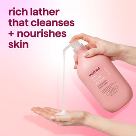 Lifestyle shot of Method Body Wash Pure Peace in a bathroom