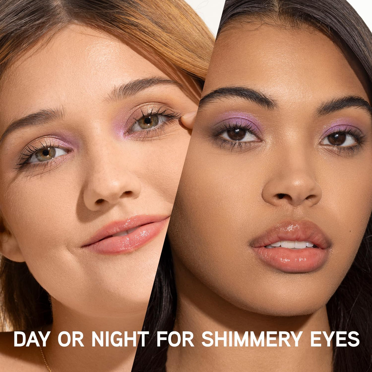 Lifestyle shot of model applying Physicians Formula Shimmer Strips eyeshadow