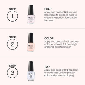 Lifestyle shot of OPI Kiss My Aries nail polish in use