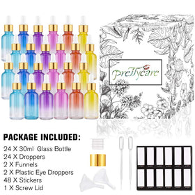 Lifestyle shot of PrettyCare dropper bottles in use
