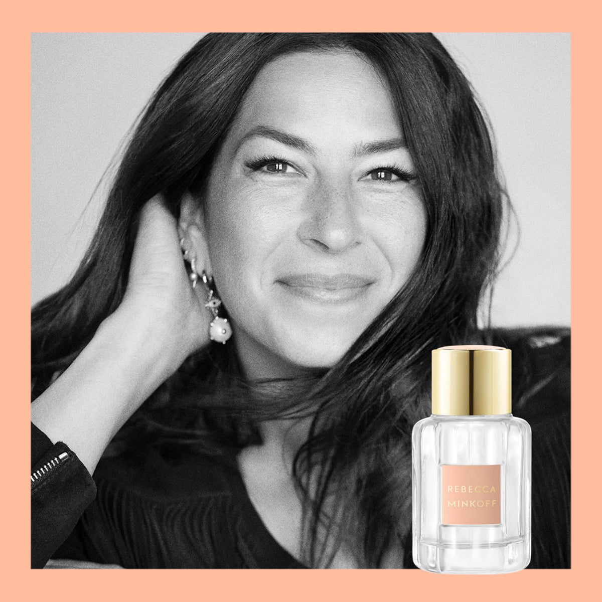Lifestyle shot of Rebecca Minkoff Blush being applied