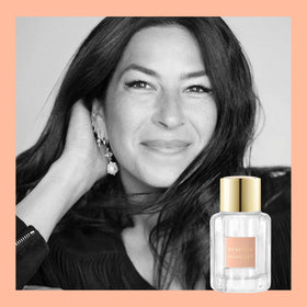 Lifestyle shot of Rebecca Minkoff Blush being applied