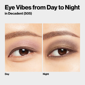 Lifestyle shot of REVLON ColorStay Day to Night Eyeshadow Quad 505 Decadent in use