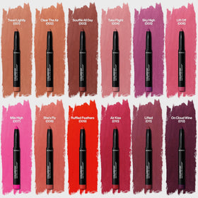 Lifestyle shot of REVLON ColorStay Matte Lite Lipstick Crayon 004 Take Flight in use