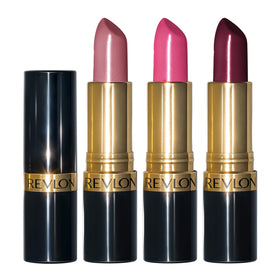 Lifestyle shot of REVLON Super Lustrous Lipstick Gift Set in use