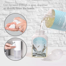 Lifestyle shot of ROMIIE ZOI foaming hand soap