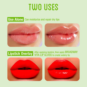 Lifestyle shot of Ruby Kisses Vita-Lip Gloss being applied