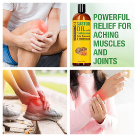 Lifestyle shot of Seven Minerals Castor Oil in a beauty routine