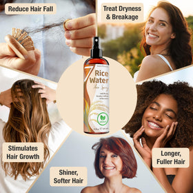 Lifestyle shot of Seven Minerals Rice Water Spray in bathroom