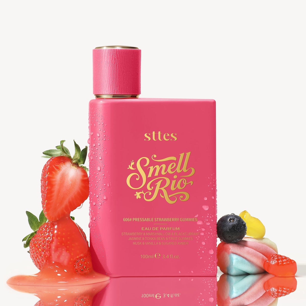 Lifestyle shot of Sttes Smell Rio Perfume in a sunny setting