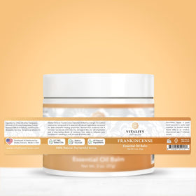 Lifestyle shot of Vitality Frankincense Essential Oil Balm in use