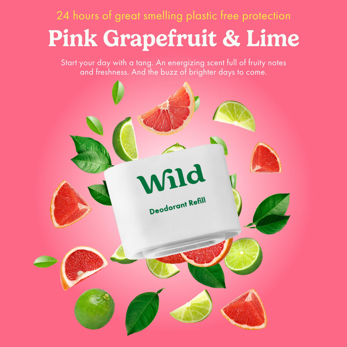 Lifestyle shot of Wild deodorant in use