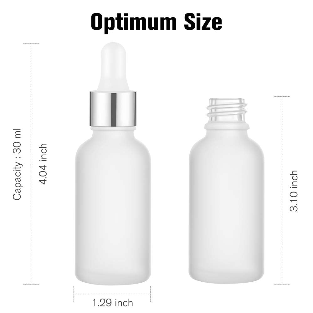 Lifestyle view of PrettyCare glass eye dropper bottles