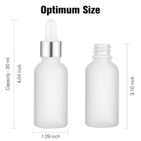 Lifestyle view of PrettyCare glass eye dropper bottles